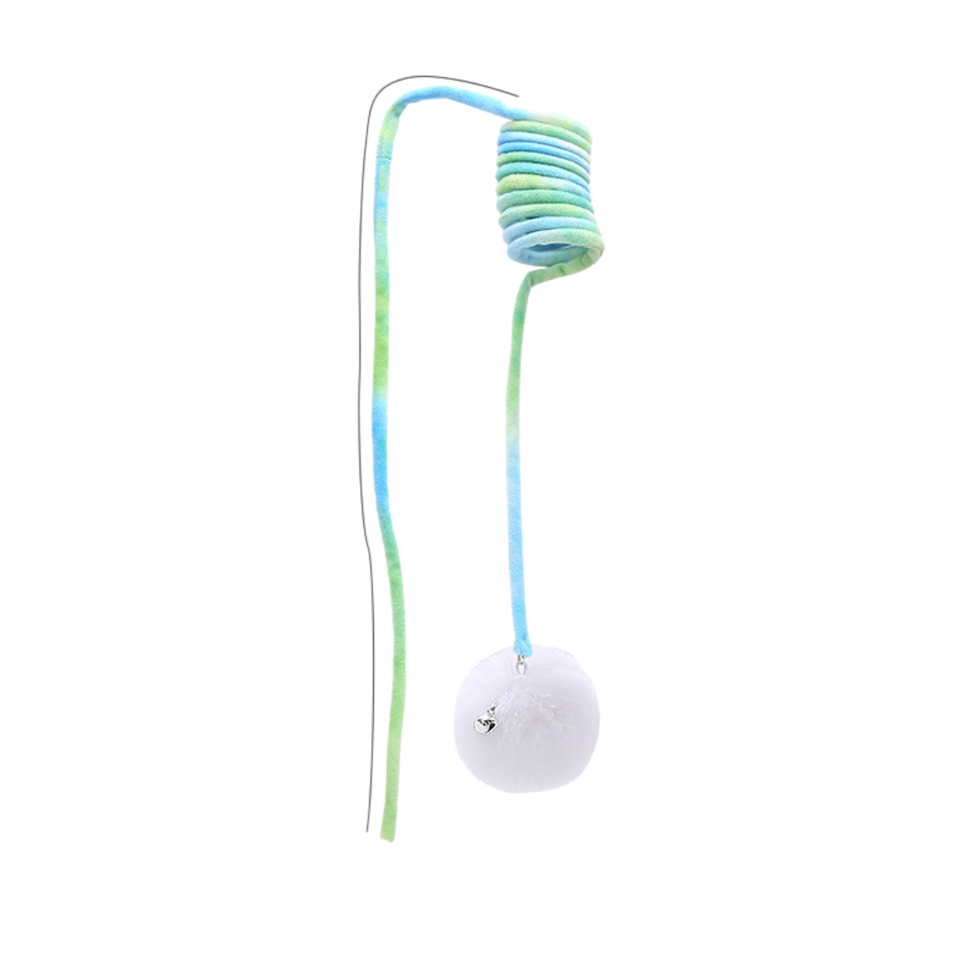 Juguete interactivo de goma elástica para gatos