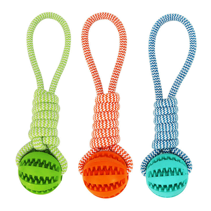 Pelota masticable para perros para la limpieza dental