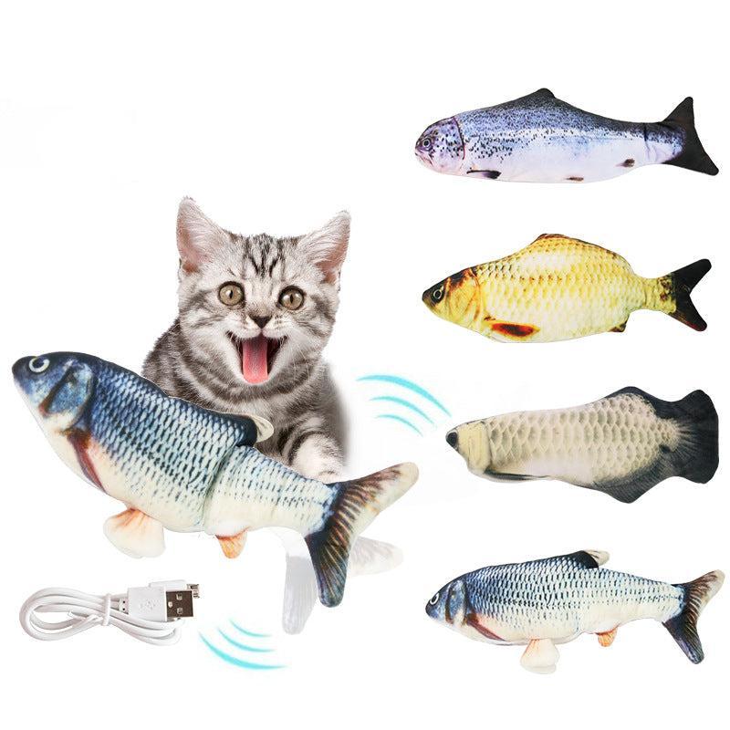 Juguete interactivo para perros y gatos «Pescado que se mueve»