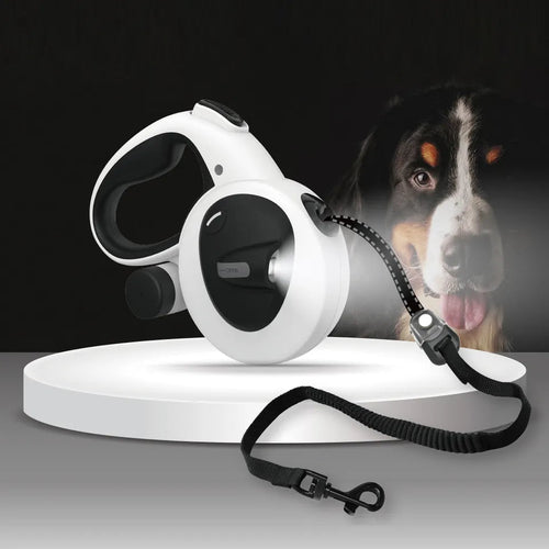 5in1 Reflektierende Hundeleine mit integrierter Taschenlampe