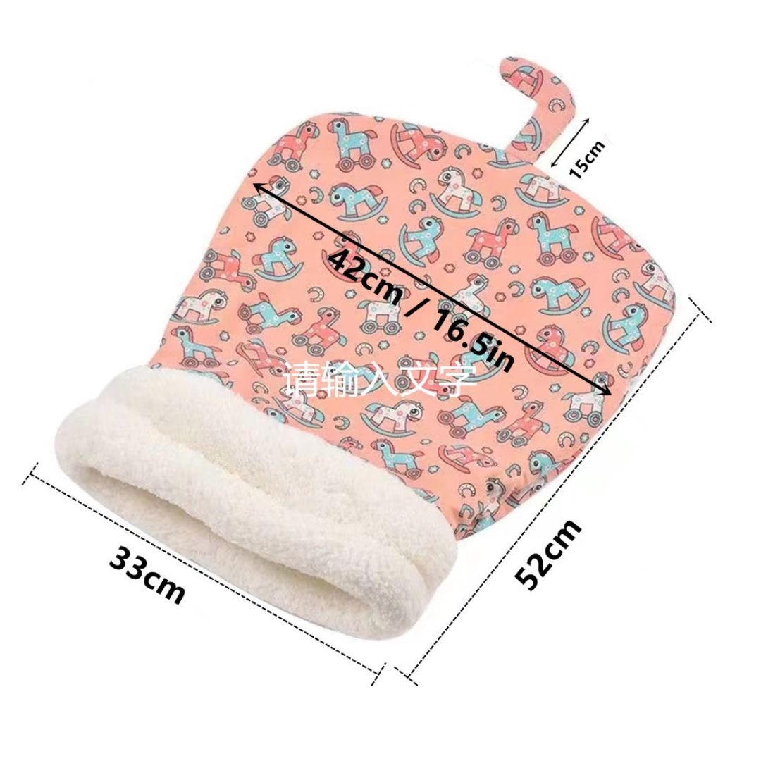 Acogedora cama-saco de dormir para gatos
