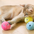Pelotas de peluche interactivas para gatos con sonidos de animales