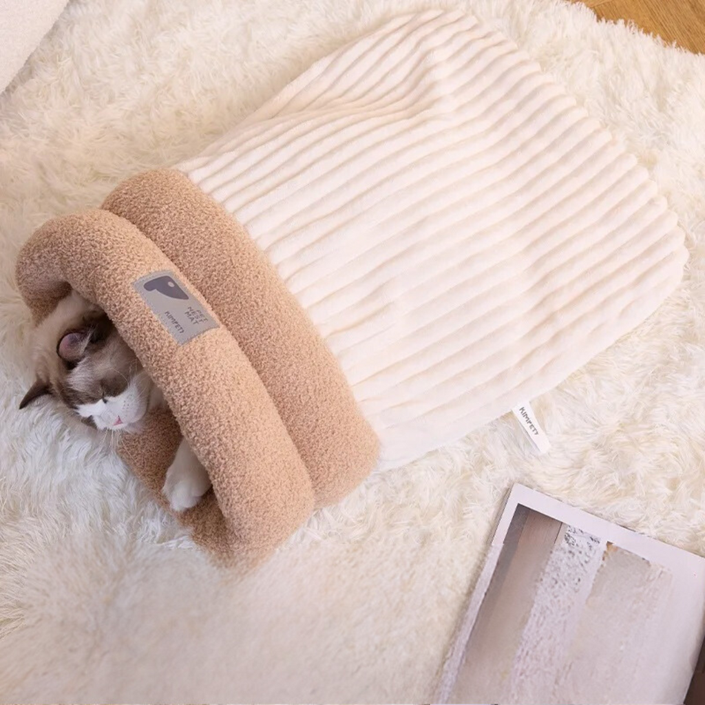 Bequemes Katzen Schlafsack Bett