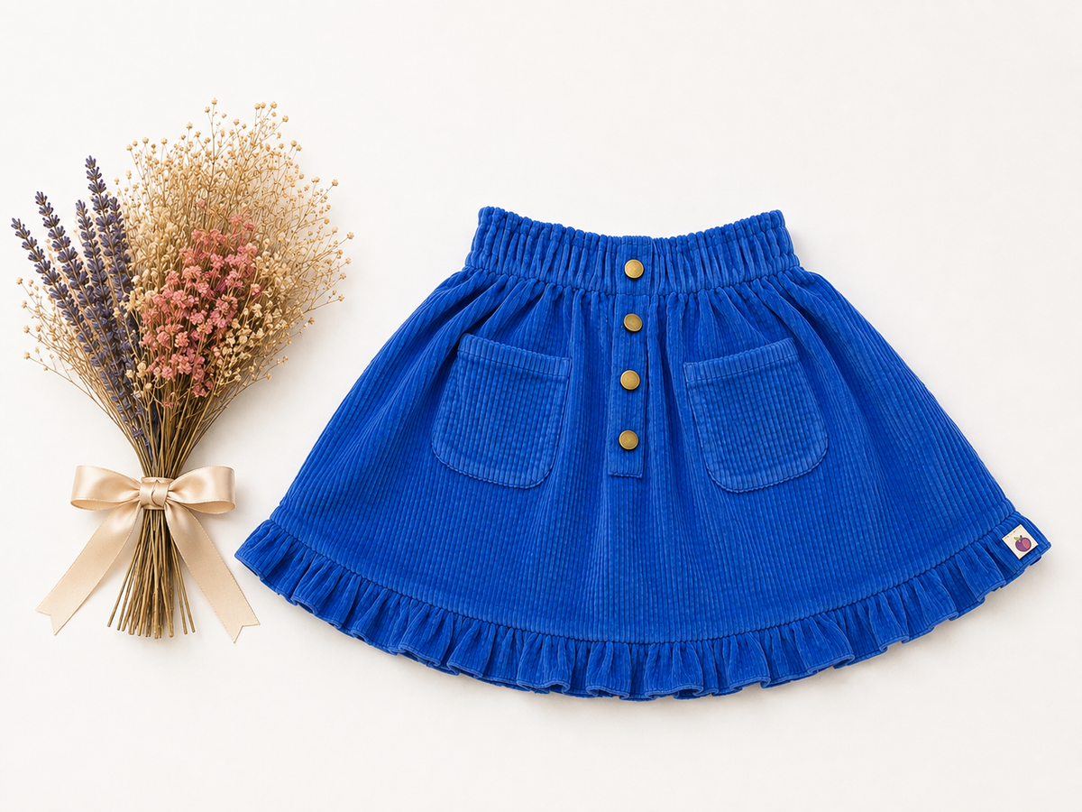 Vienna Corduroy Skirt - Bluebell & Briar