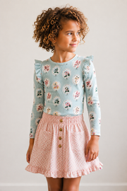 Vienna Corduroy Skirt - Tea Garden