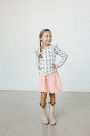 Vienna Corduroy Skirt - Ribboned Wildflowers