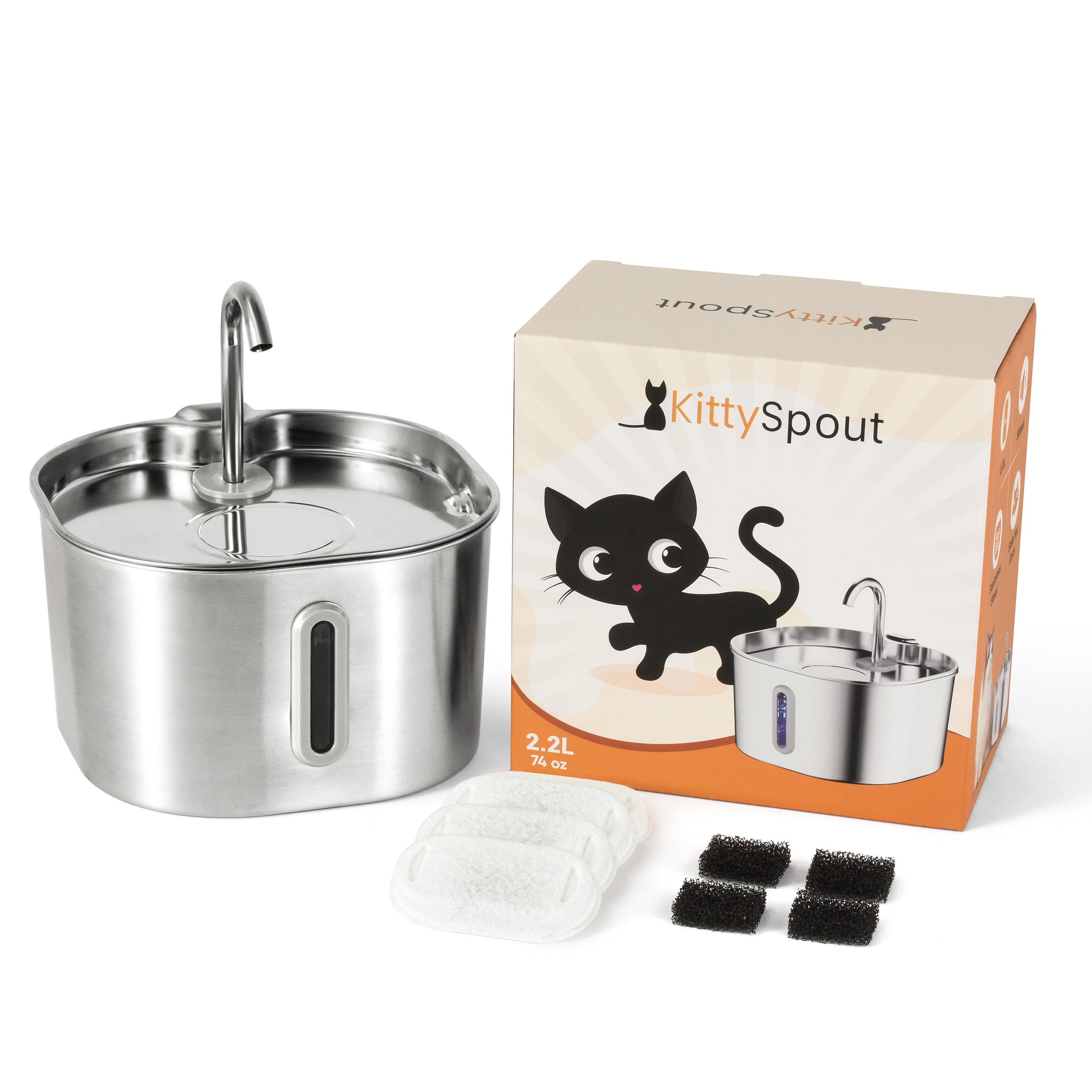 KittySpout™ - Kit de 2 meses para fuente de 2,2 l