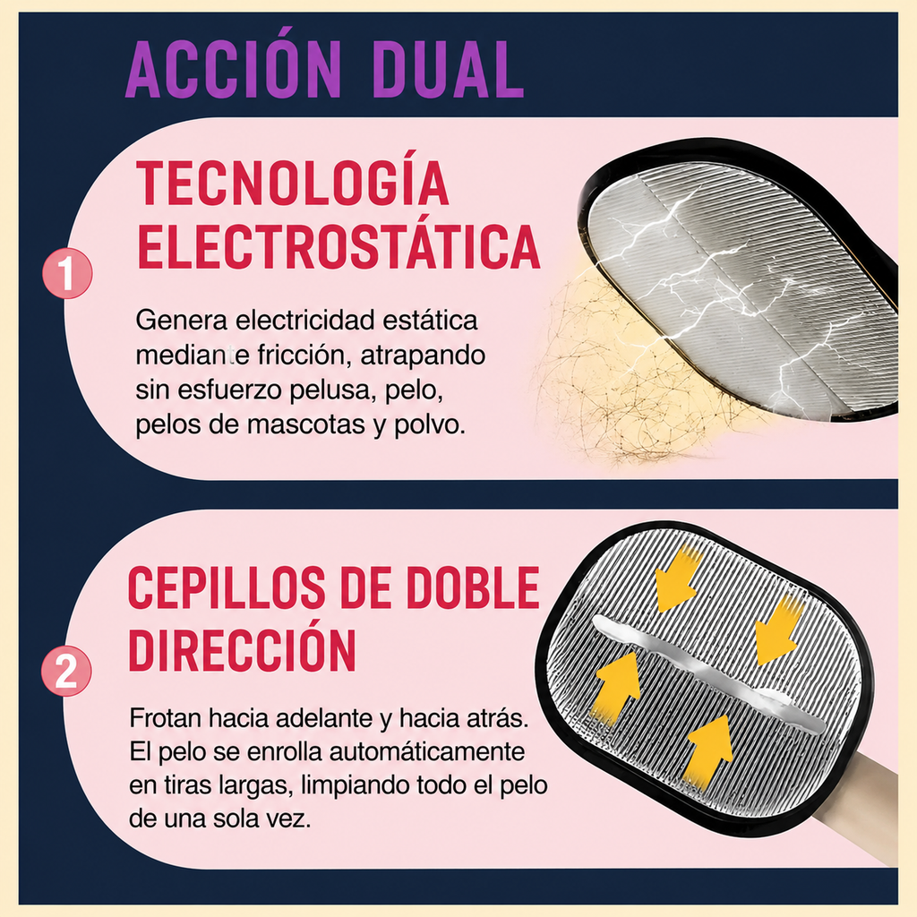 Guante para eliminar el pelo de mascotas