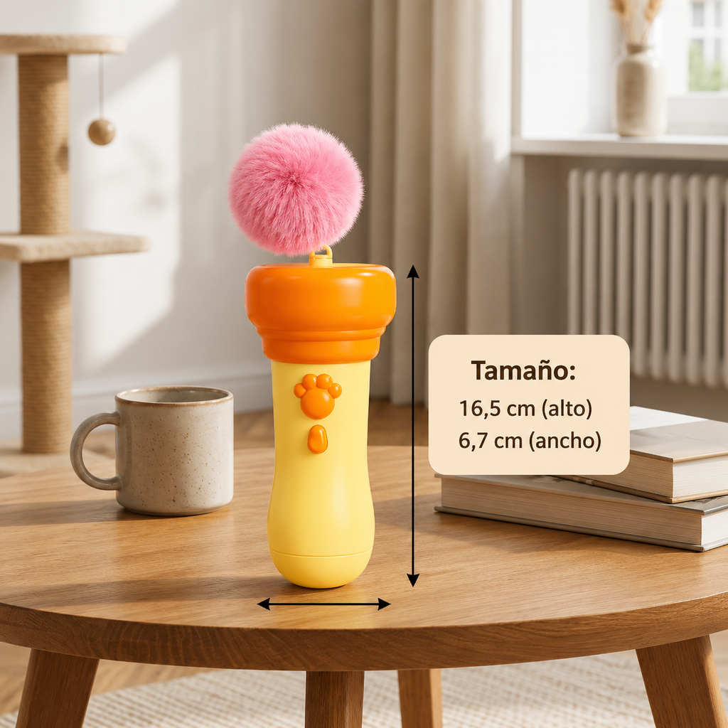 Lanzador interactivo de pompones «Tod» para gatos