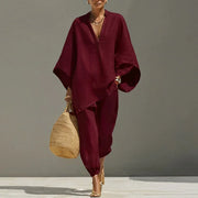 Marina | Women's casual two-piece V-neck set