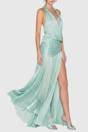 Tszca Halter Ruched Maxi Dress