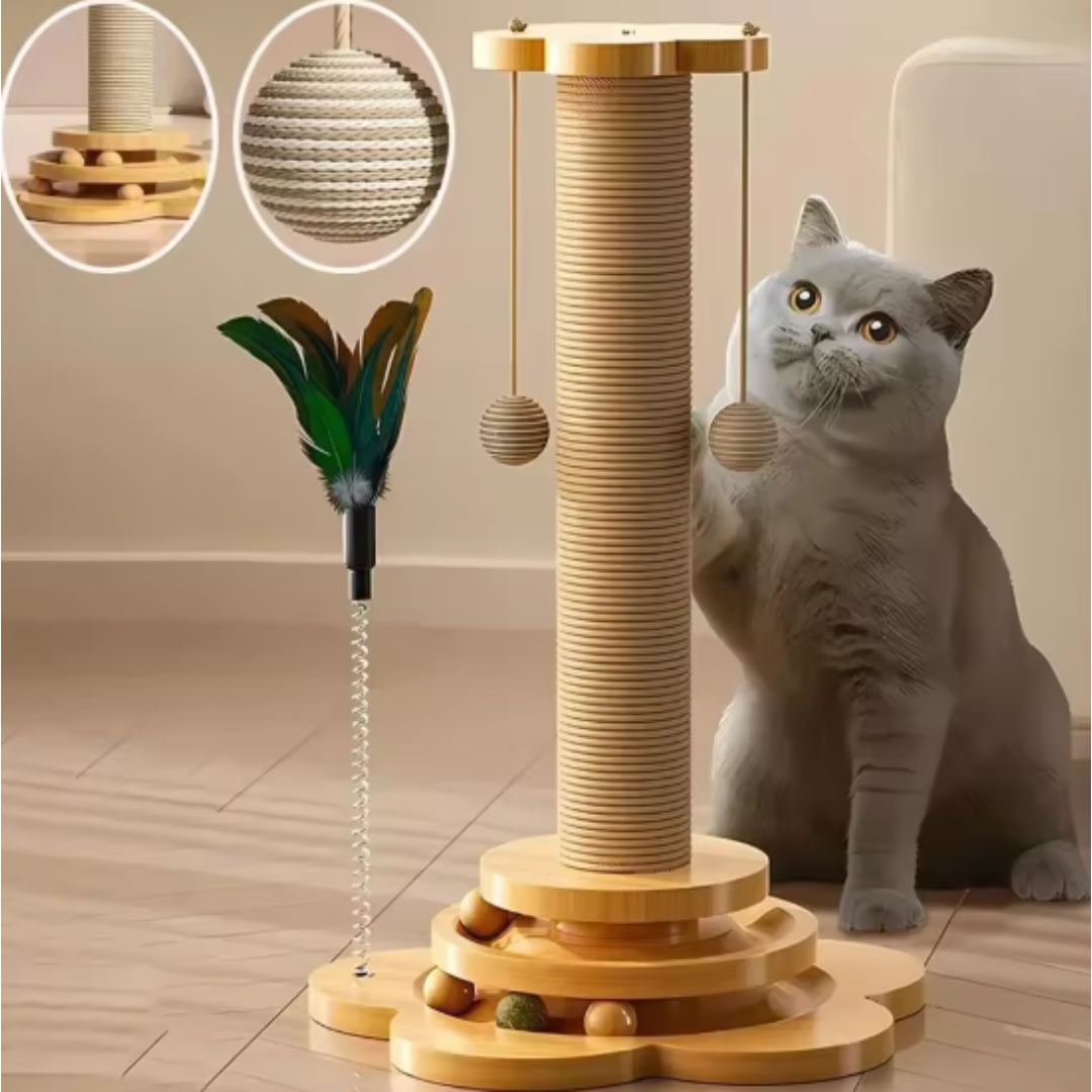 Juguetes de madera: pelotas para gatos - WoodPounce