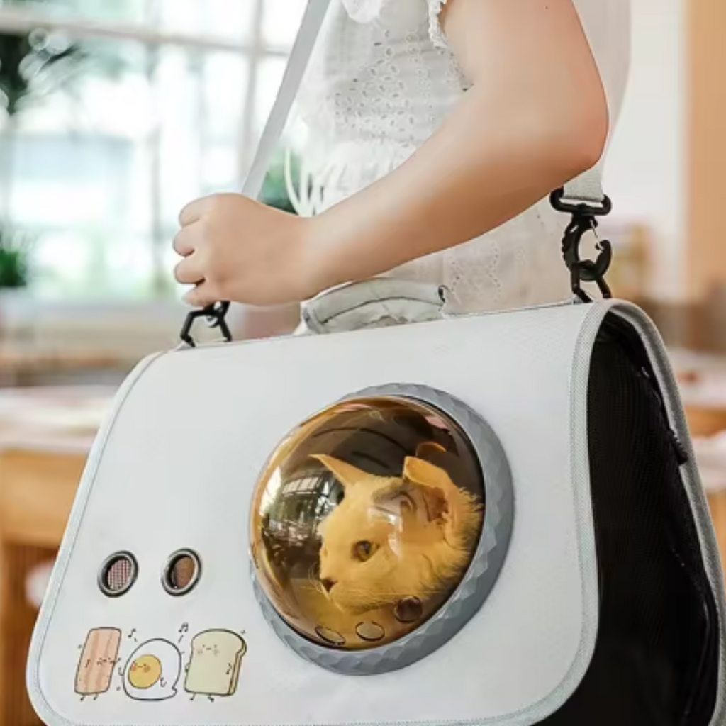 Bolsa de viaje para mascotas, apta para avión y coche
