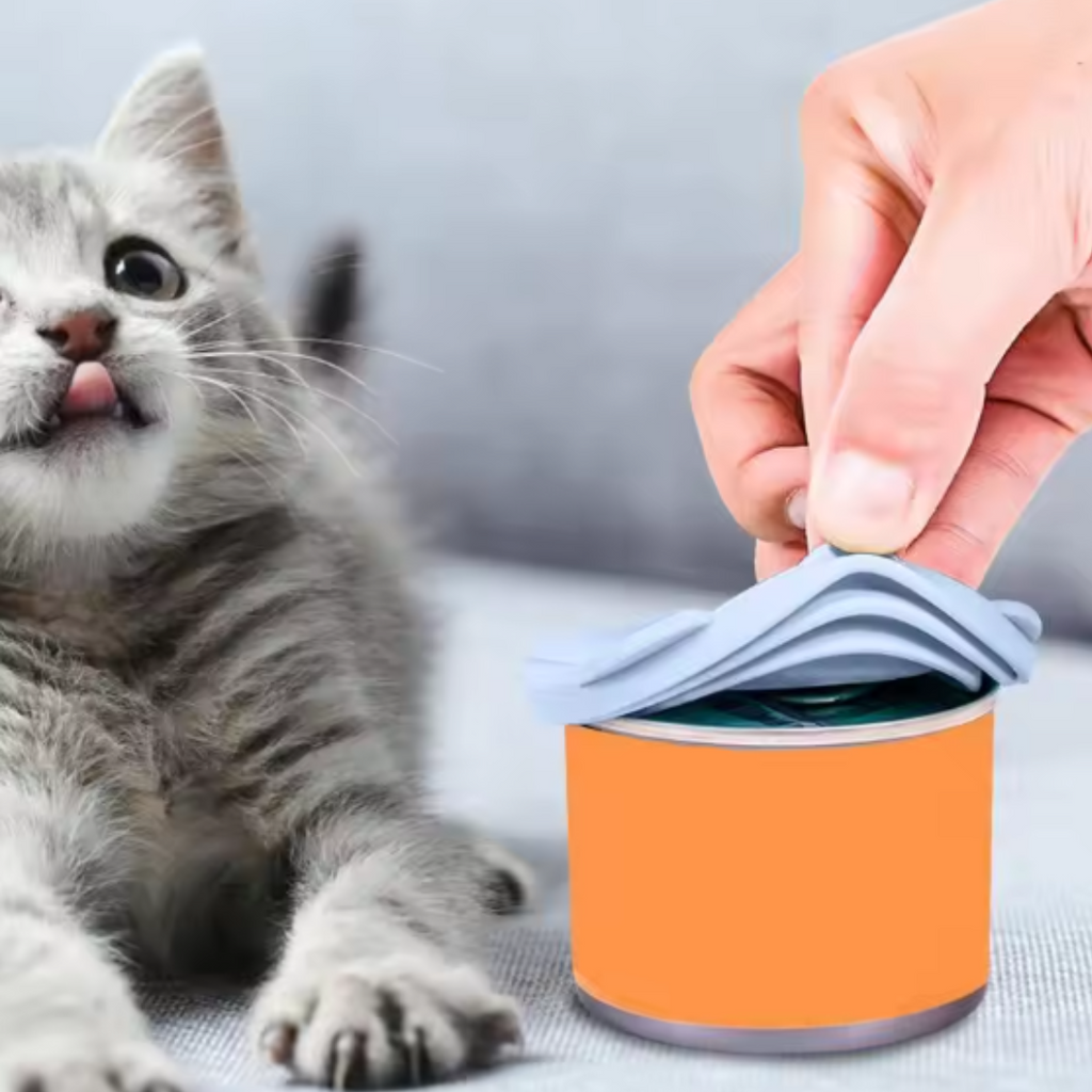 Tapa hermética para comida de mascotas
