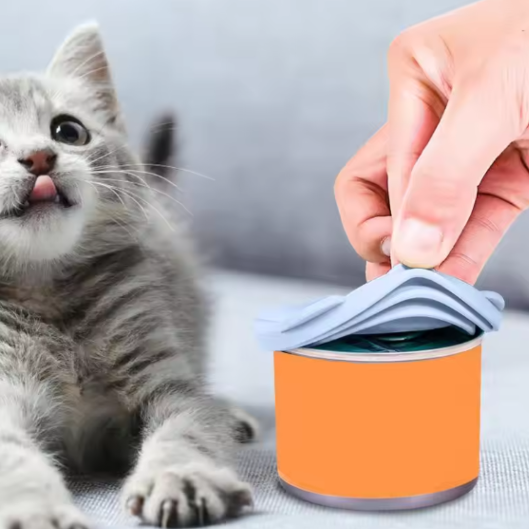 Tapa hermética para comida de mascotas