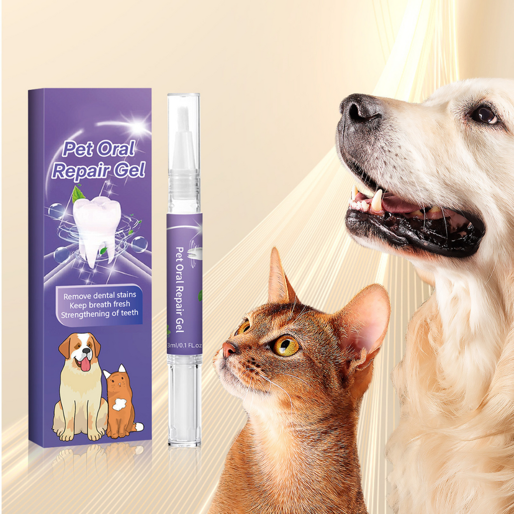 Gel dental para mascotas para la protección y la regeneración, paquete de 2