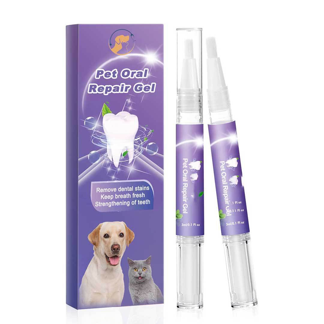 Gel dental para mascotas para la protección y la regeneración, paquete de 2