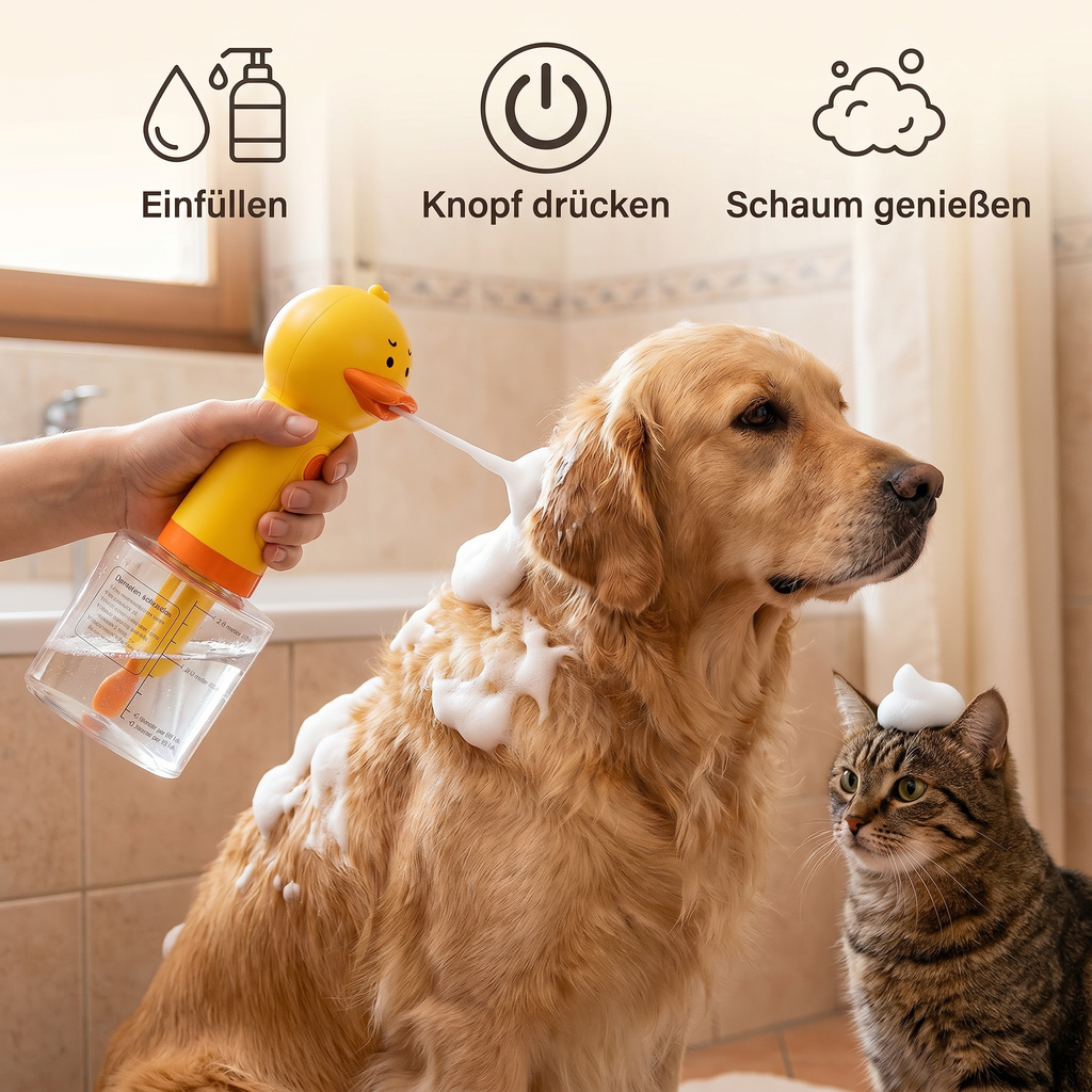 Automatic Duck – Schaumsprühgerät für Haustiere