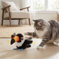 Juguete para gatos con pájaros que aletean y gorjean