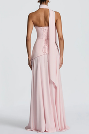 Wrshra Strapless Corset Maxi Dress - Pink