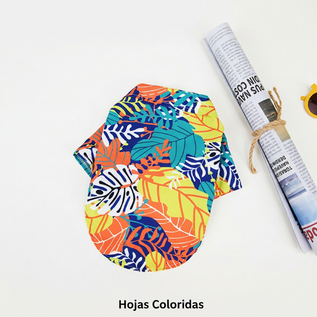 Camisa hawaiana para perros