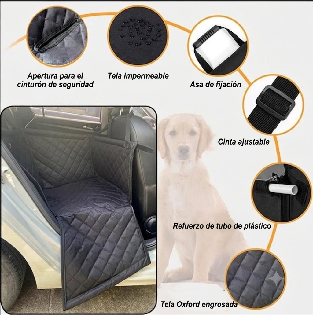 Funda para el asiento del coche para transportar mascotas