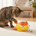 Juguete interactivo y comedero para gatos