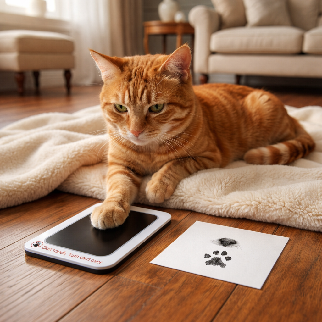 Kit para huellas de patas y nariz de mascotas – Kit de recuerdos DIY para gatos