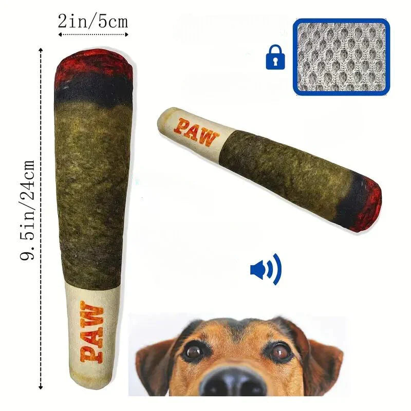 Juguete masticable para perros con forma de cigarro