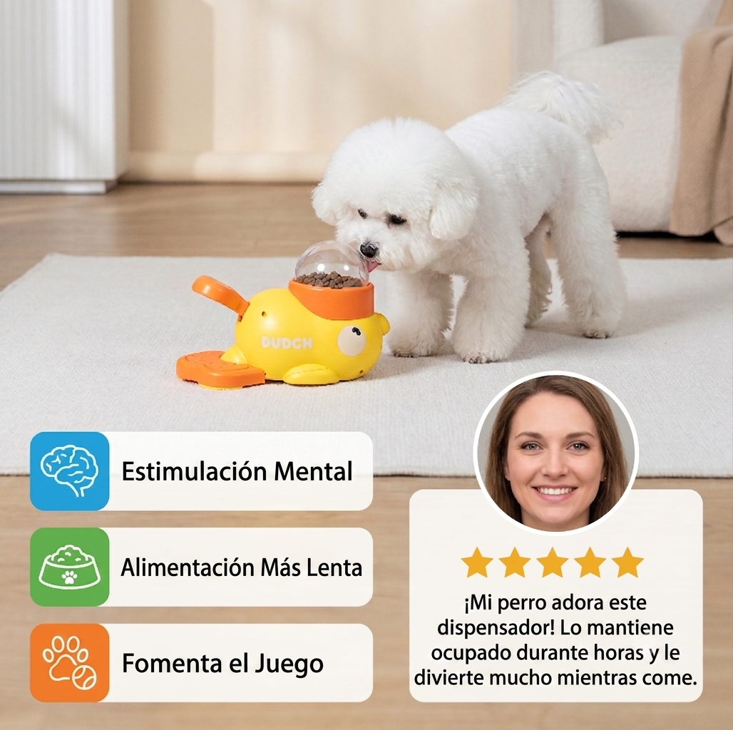 Dispensador interactivo de comida para perros