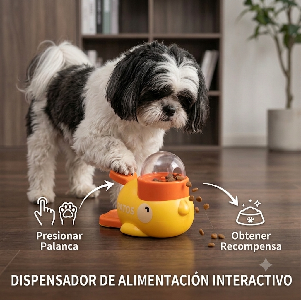 Dispensador interactivo de comida para perros