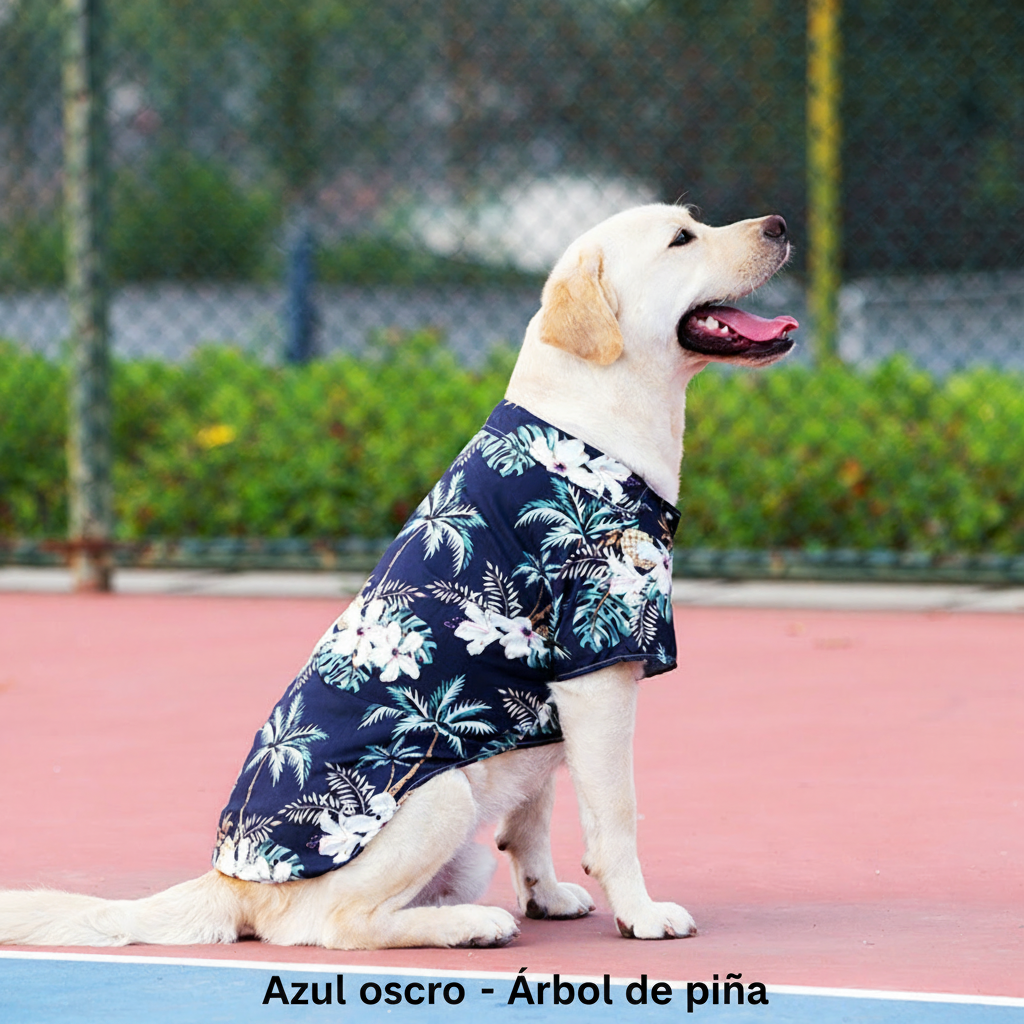 Camisa hawaiana para perros