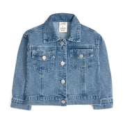 Sweet Wink Coquette Pumpkin Sequin Patch Denim Jacket