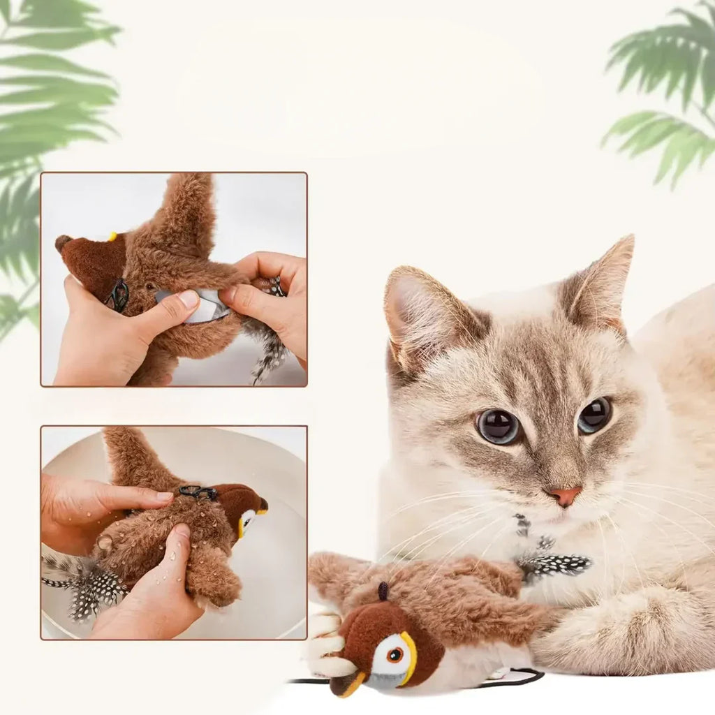 Flatternder Vogel Katzenspielzeug