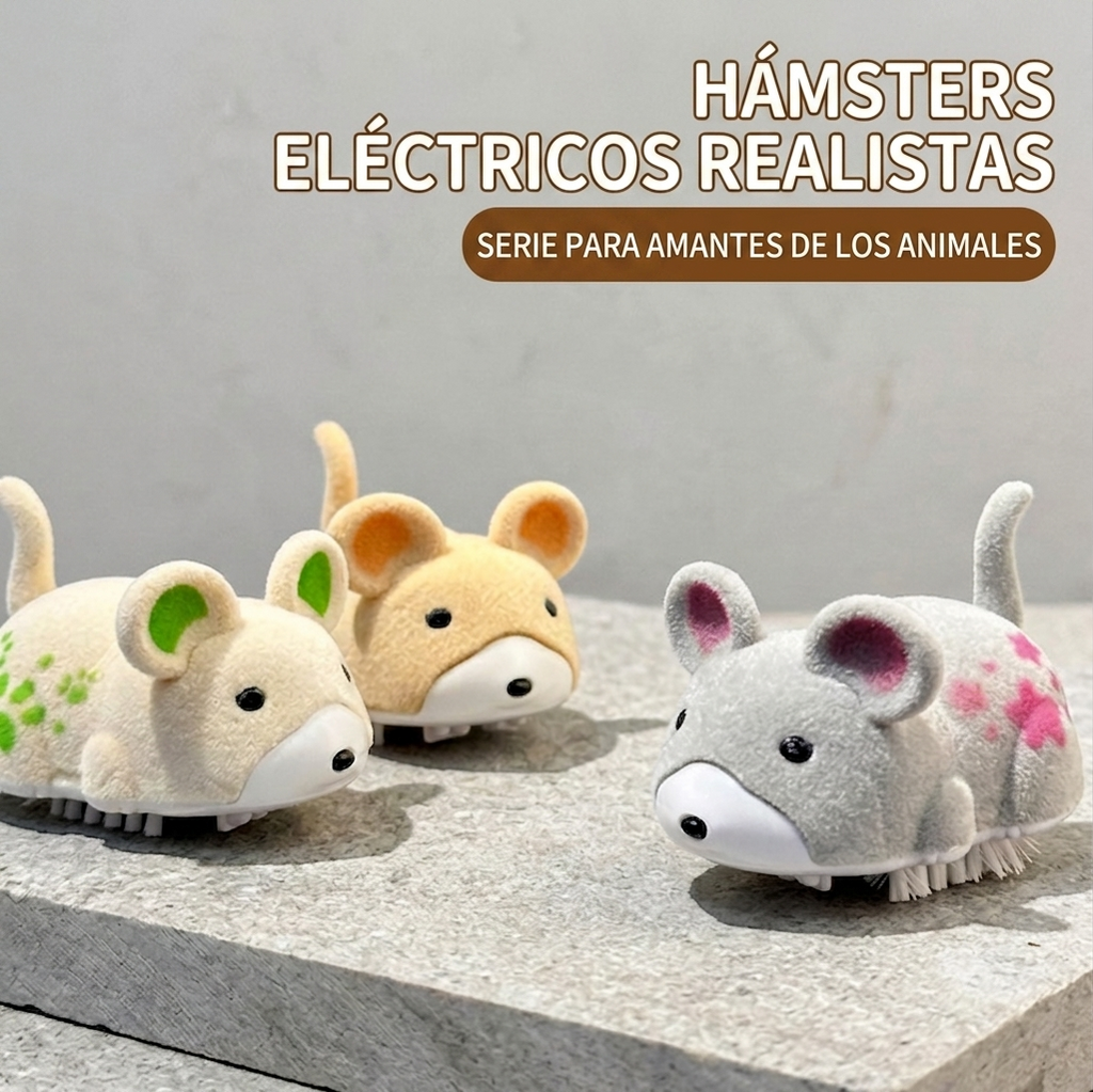 Juguete interactivo para perros con forma de hámster (para interiores)