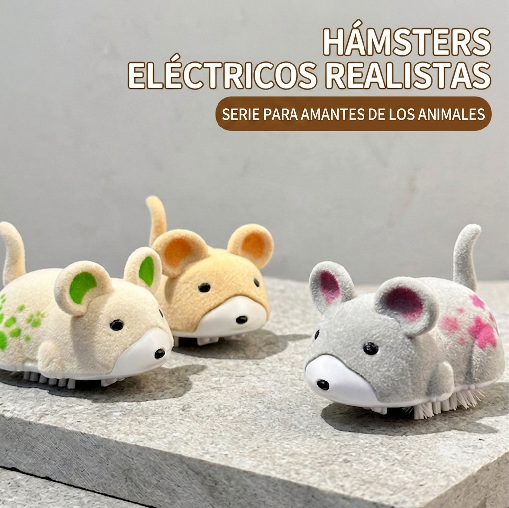 Juguete interactivo para perros con forma de hámster (para interiores)