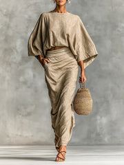 ORISEN | 2-Piece Set with Long-Sleeved Skirt