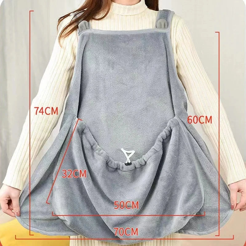 Delantal acogedor con motivos de gatos