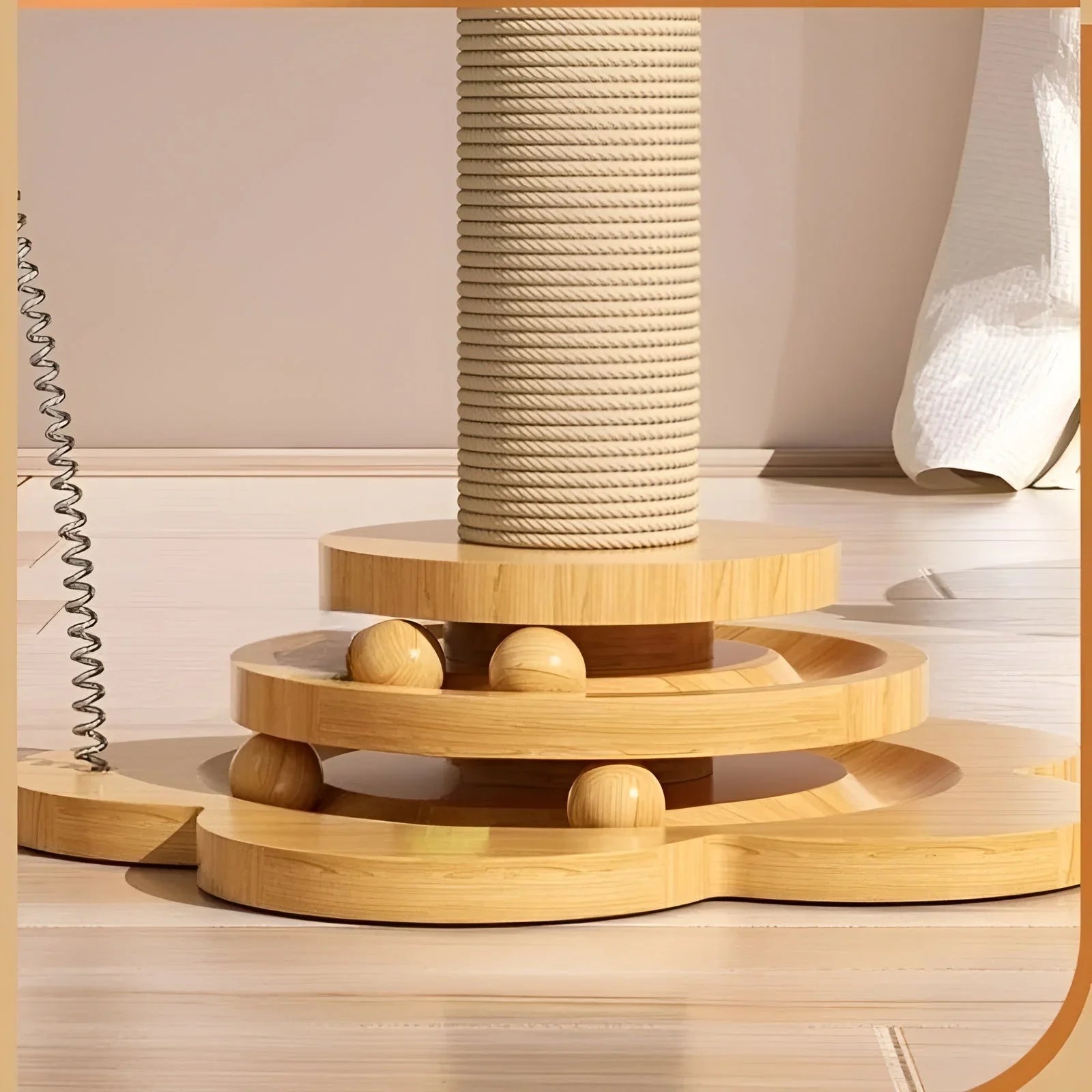 Juguetes de madera: pelotas para gatos - WoodPounce