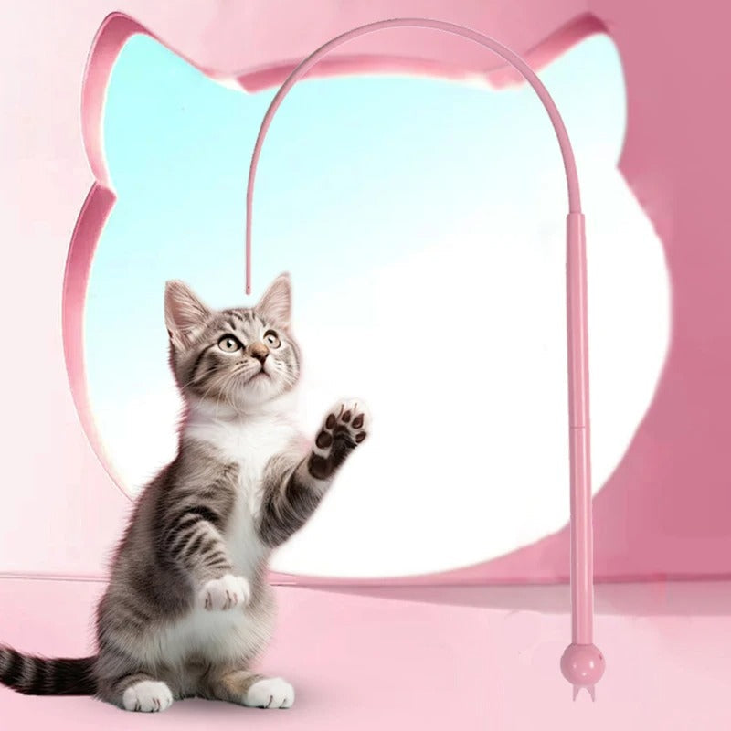 Juguete interactivo para gatos en forma de palito