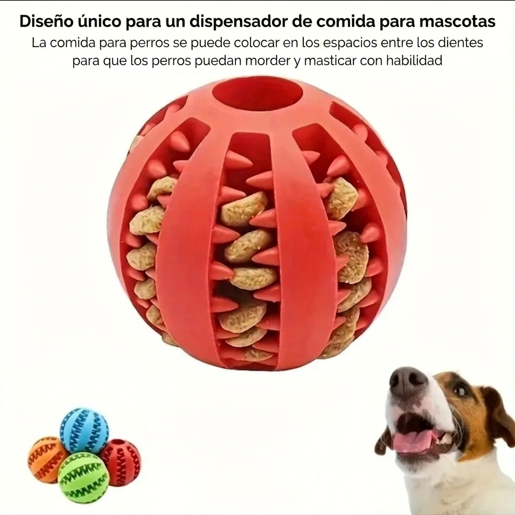 Pelota masticable para perros para la limpieza dental