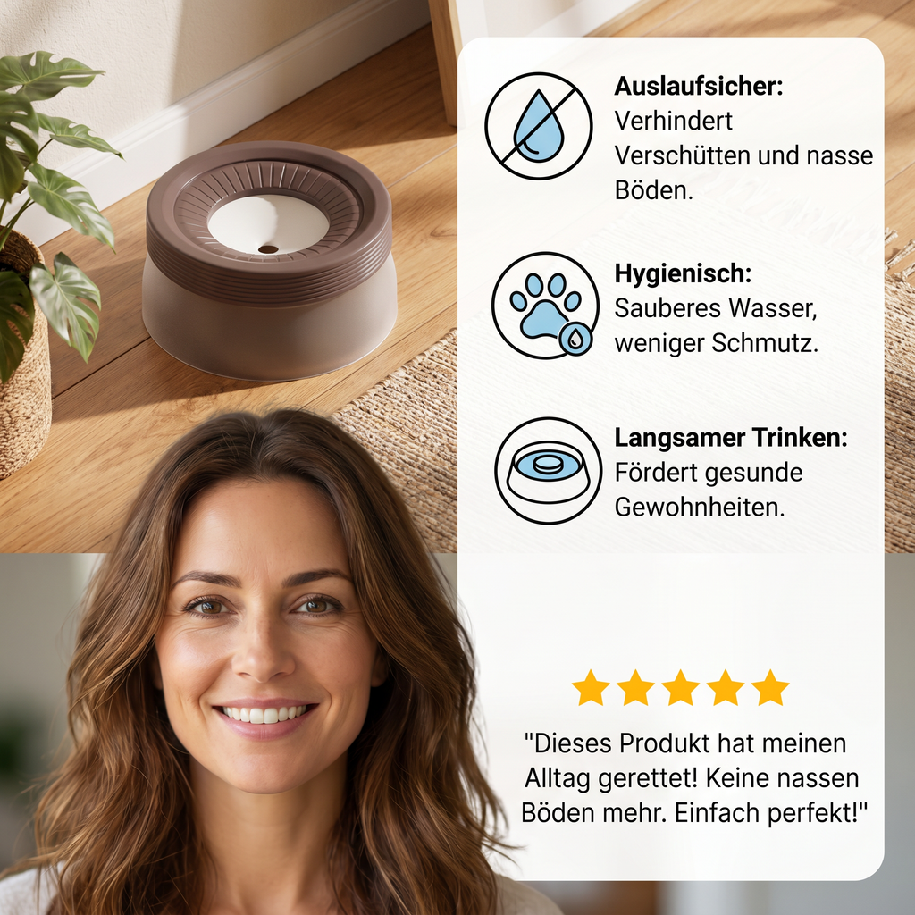Auslaufsicherer Hundenapf