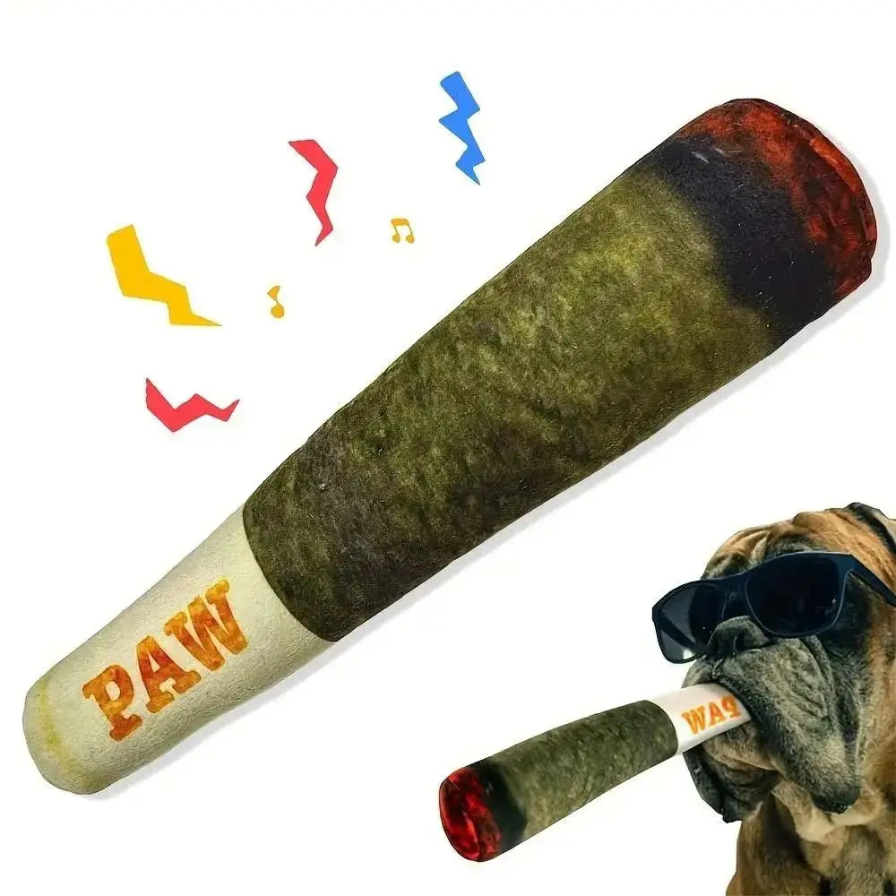 Juguete masticable para perros con forma de cigarro