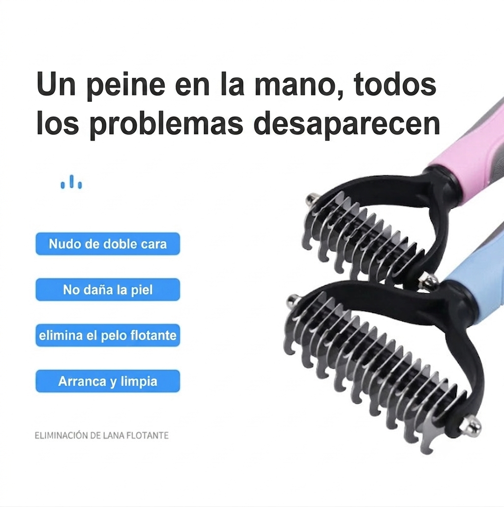 Cepillo para perros y quitapelusas