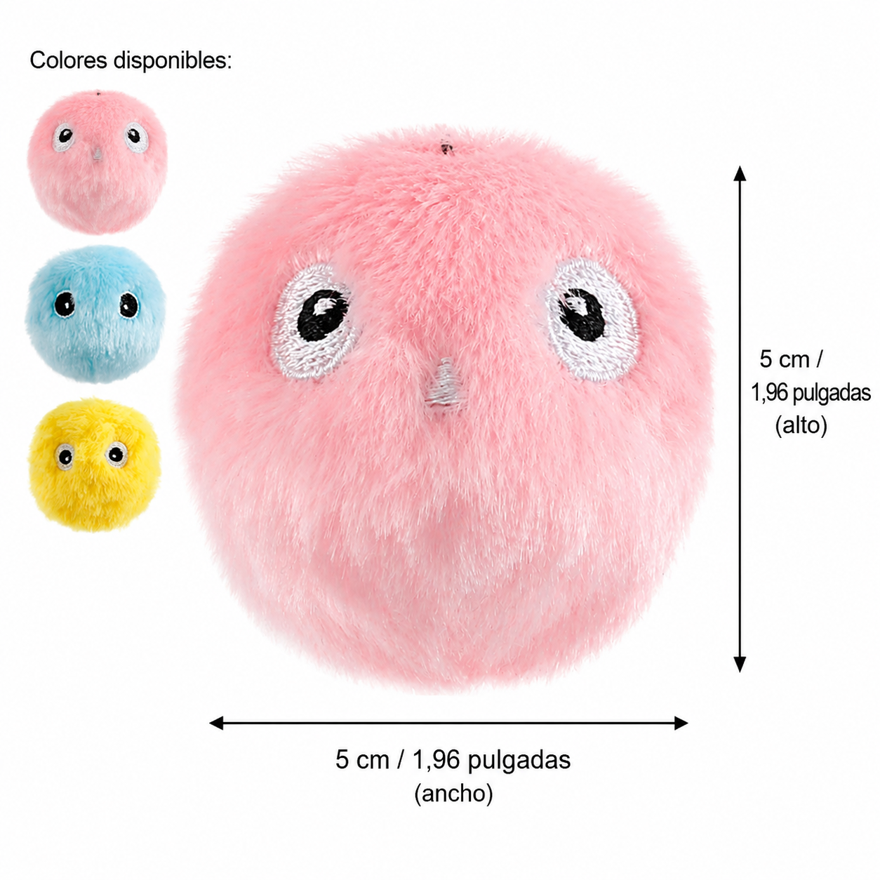 Pelotas de peluche interactivas para gatos con sonidos de animales