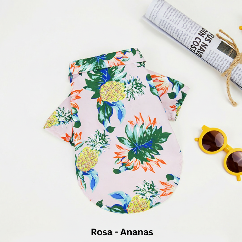 Camisa hawaiana para perros