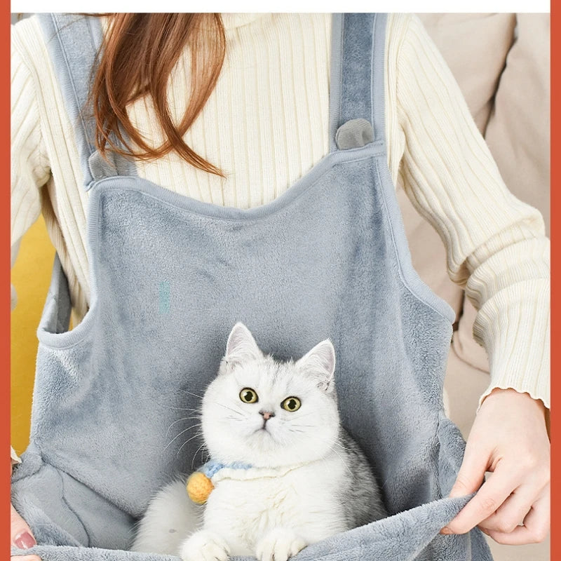 Delantal acogedor con motivos de gatos