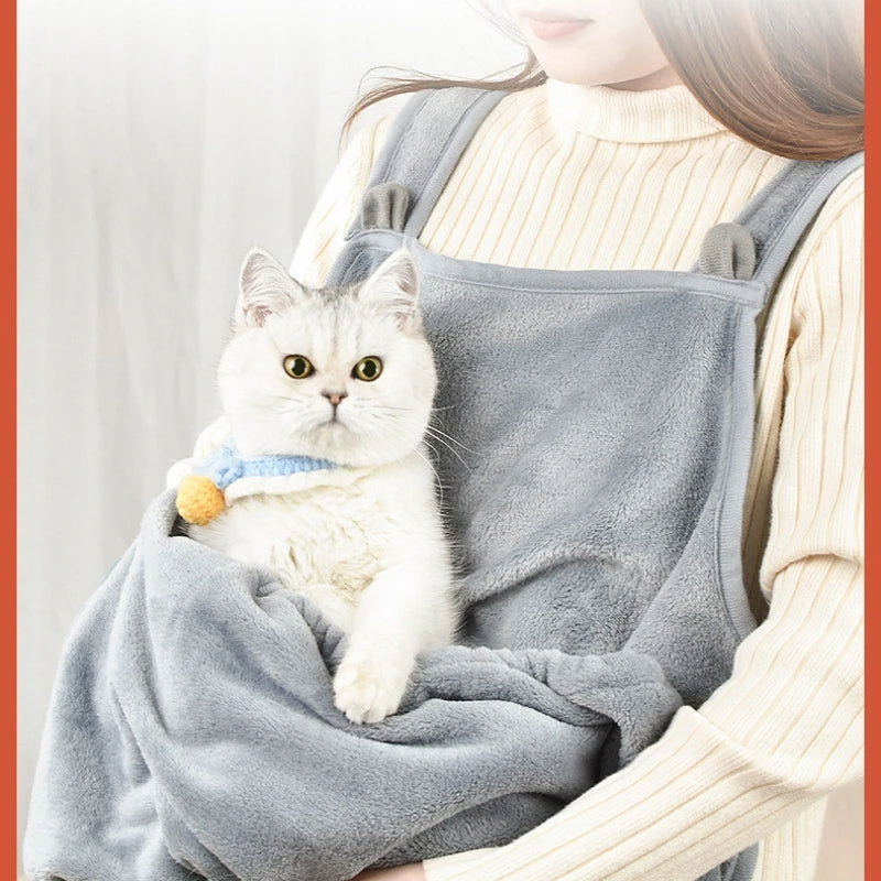 Delantal acogedor con motivos de gatos