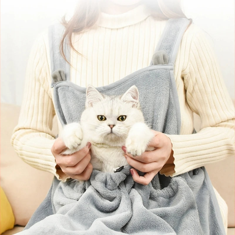 Delantal acogedor con motivos de gatos
