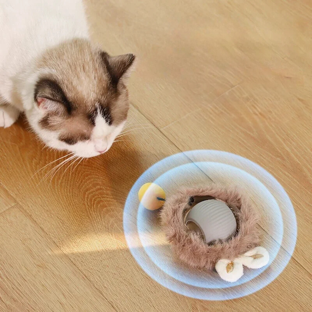 Juguete interactivo con cola para gatos